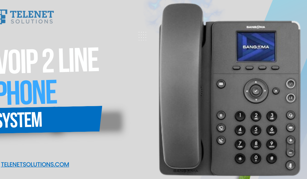 voip 2 line phone system