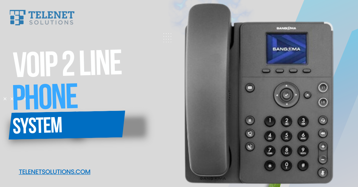 voip 2 line phone system